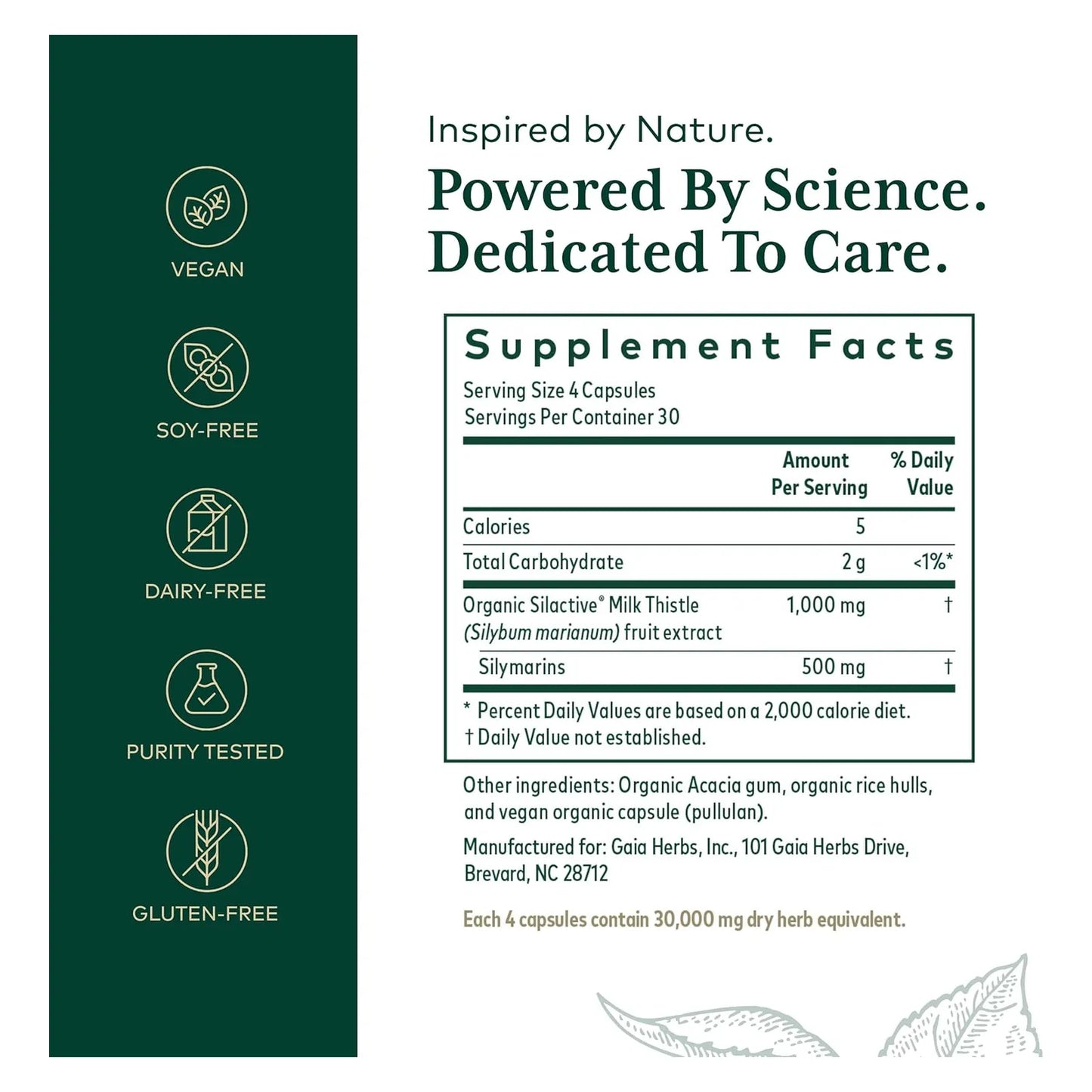 Cardo Mariano Eficaz 1000 Mg 60 Capsulas Suplemento Hepatico Natural