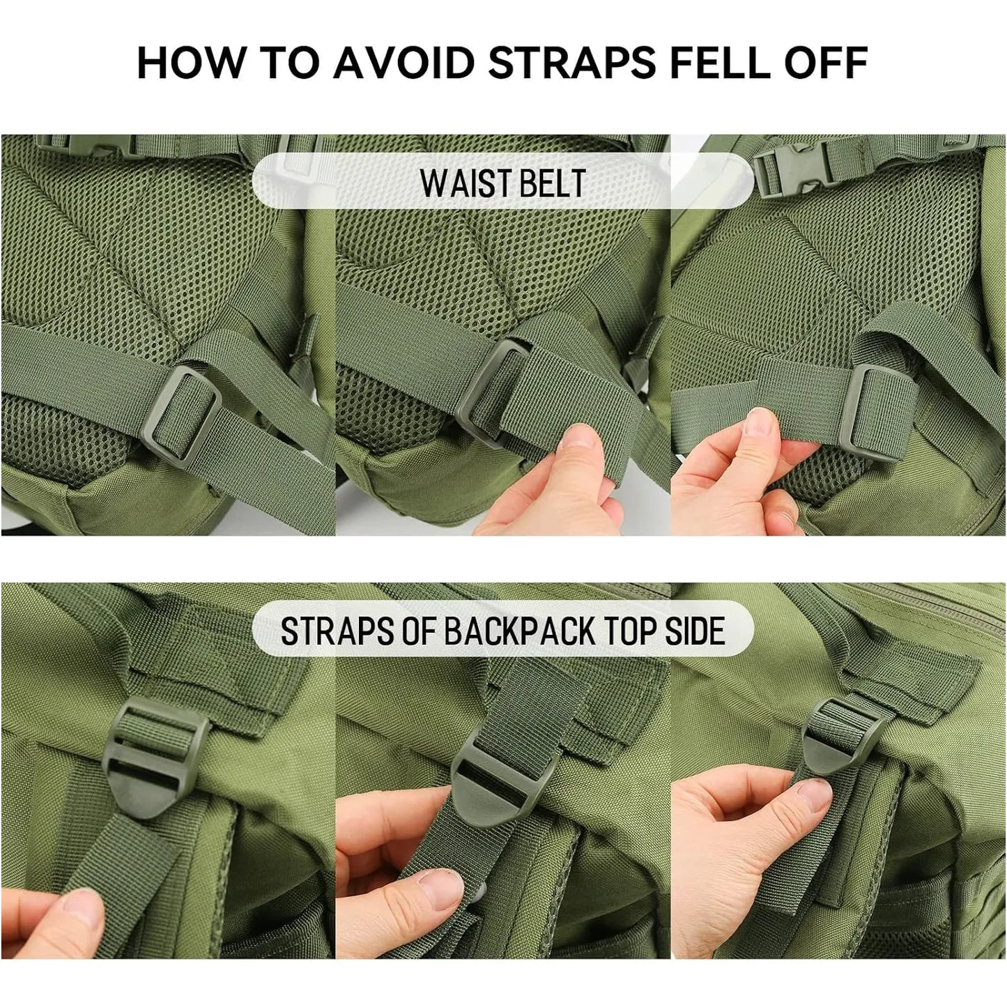 Reebow Gear Mochila Tactica Militar Grande 40L Resistente Al Agua Sistema Molle
