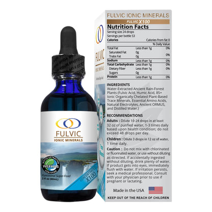 Concentracion Acido Ionico Fulvico X100 77 Minerales Ionicos Apoyo Nutricional