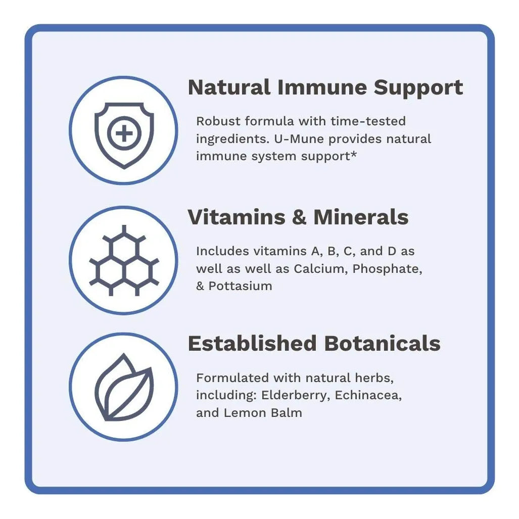 U Mune Apoyo Inmunologico Con Sauco Equinacea Y Oregano 60 Capsulas