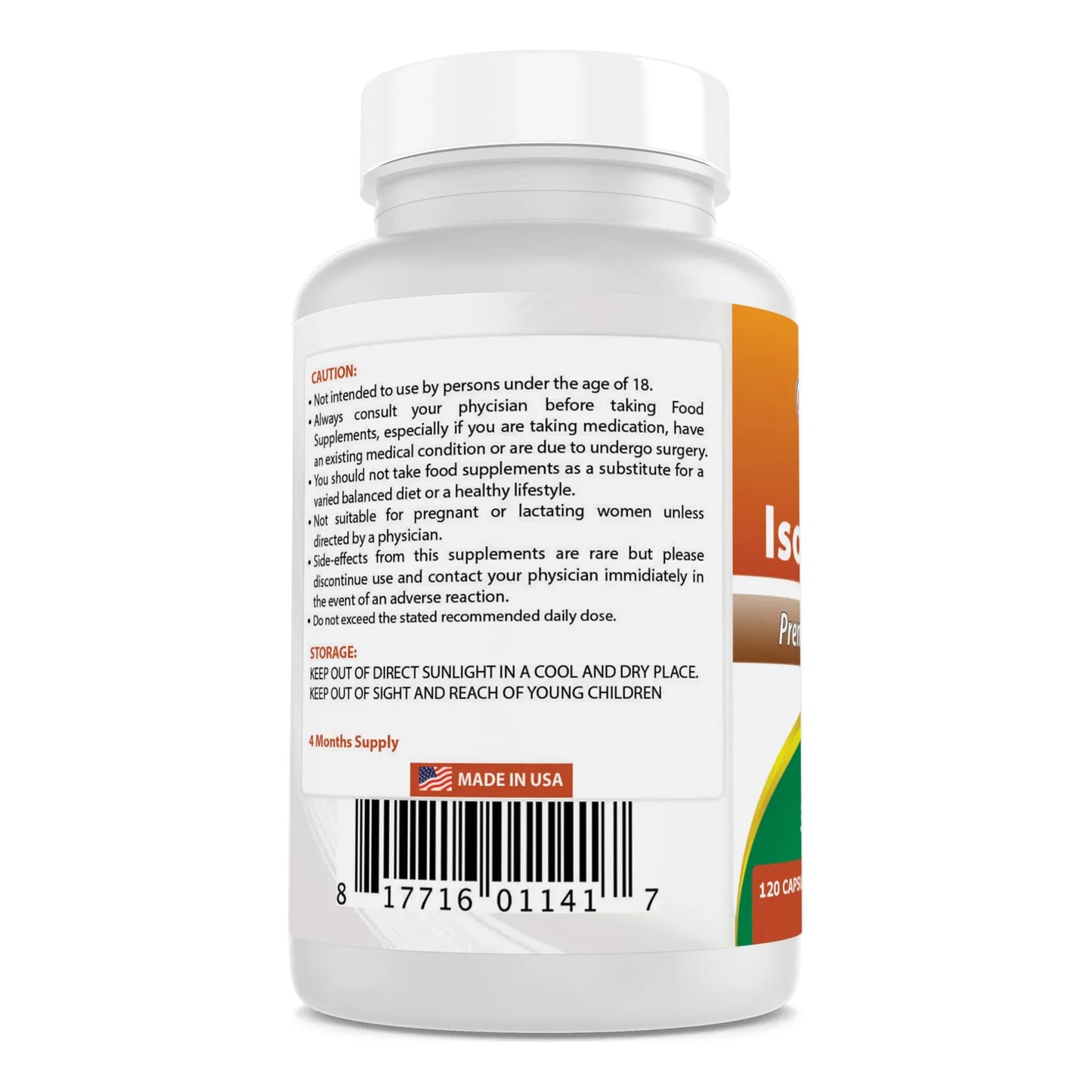 Isoflavonas De Soja 750 Mg 120 Cápsulas Paquete De 3 Puro Y Potente