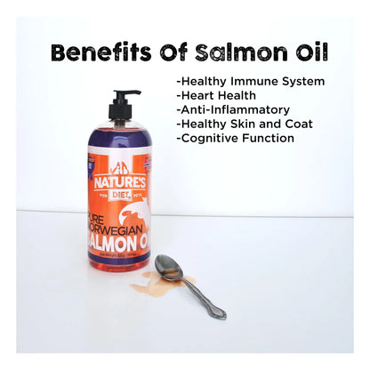 Aceite De Salmón Noruego Para Mascotas 946 Ml Apoyo Articular Piel Y Pelaje
