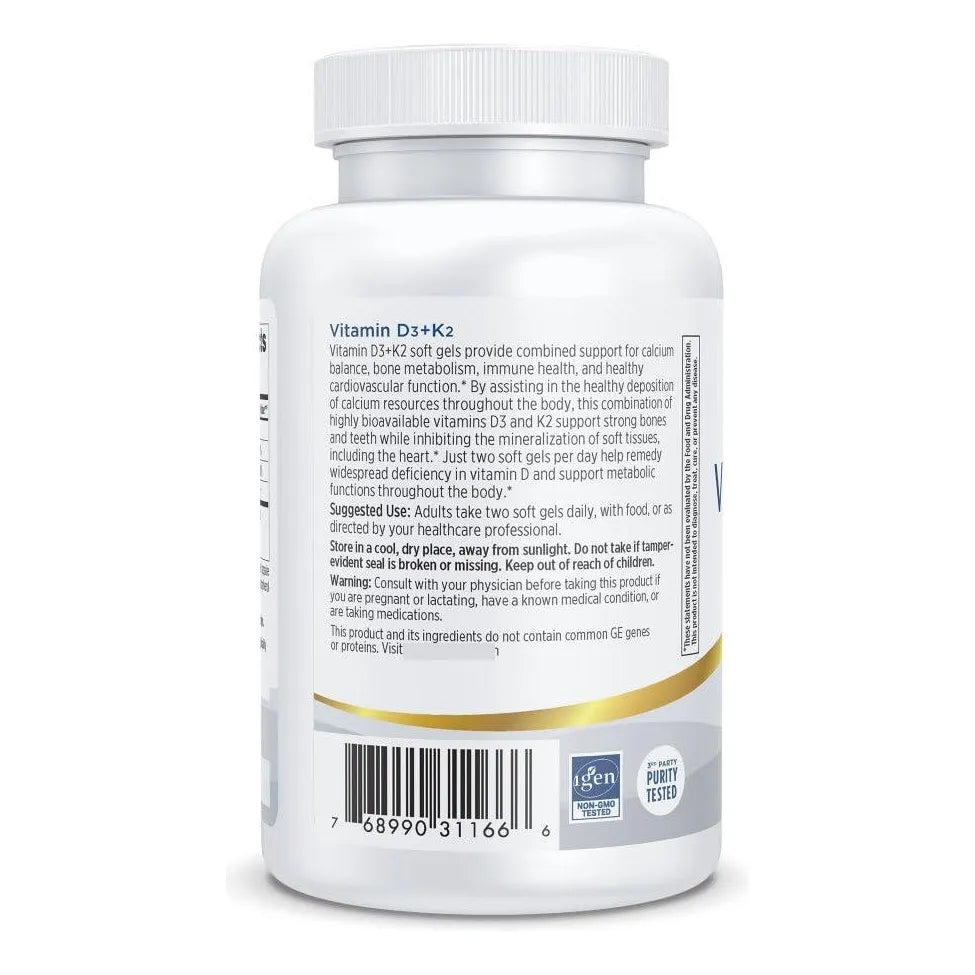 Vitamina D3 K2 4000 Ui 180 Mcg 60 Geles Suaves Sabor Naranja