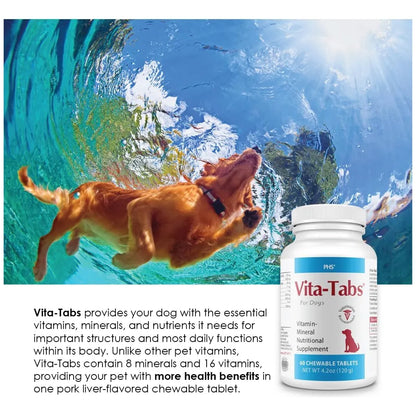 Vitaminas Esenciales Para Perros Con Sabor A Hígado 60 Tabletas Masticables
