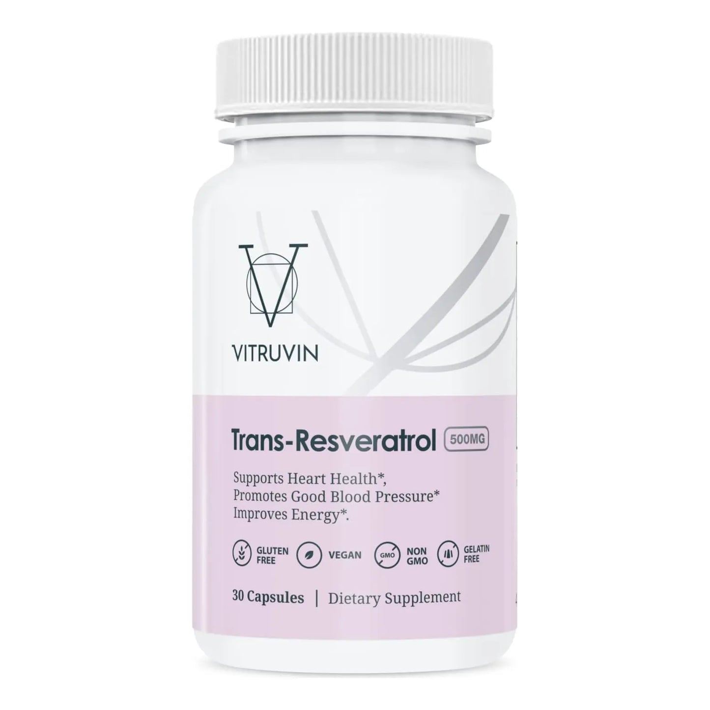 Trans-resveratrol 500 Mg Paquete De 3 Botellas Efecto Antiox