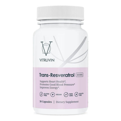 Trans-resveratrol 500 Mg Paquete De 3 Botellas Efecto Antiox