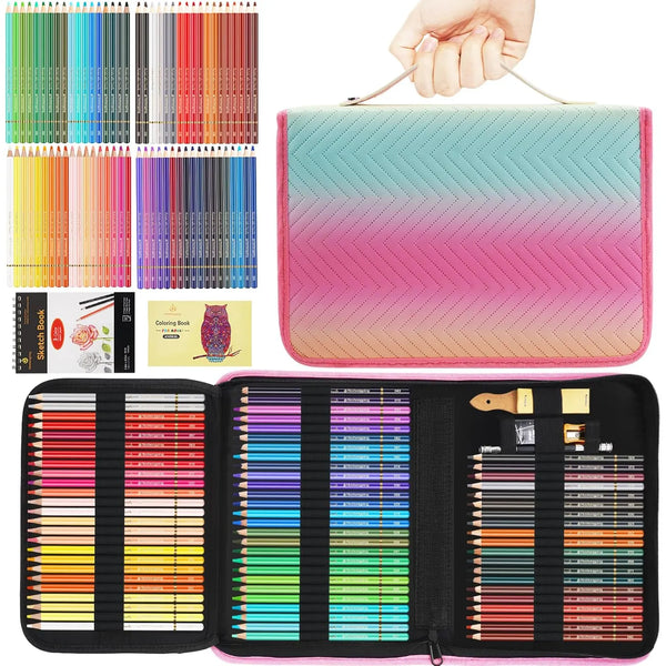 Juego De Lapices De Colores 72 Tonos Núcleo Suave Kit Arte Profesional