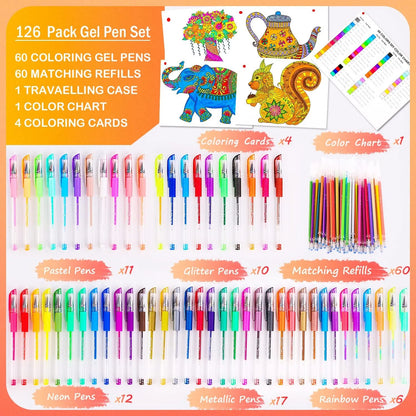 Boligrafos De Gel Soucolor 120 Und Colores Vibrantes Estuche Incluido