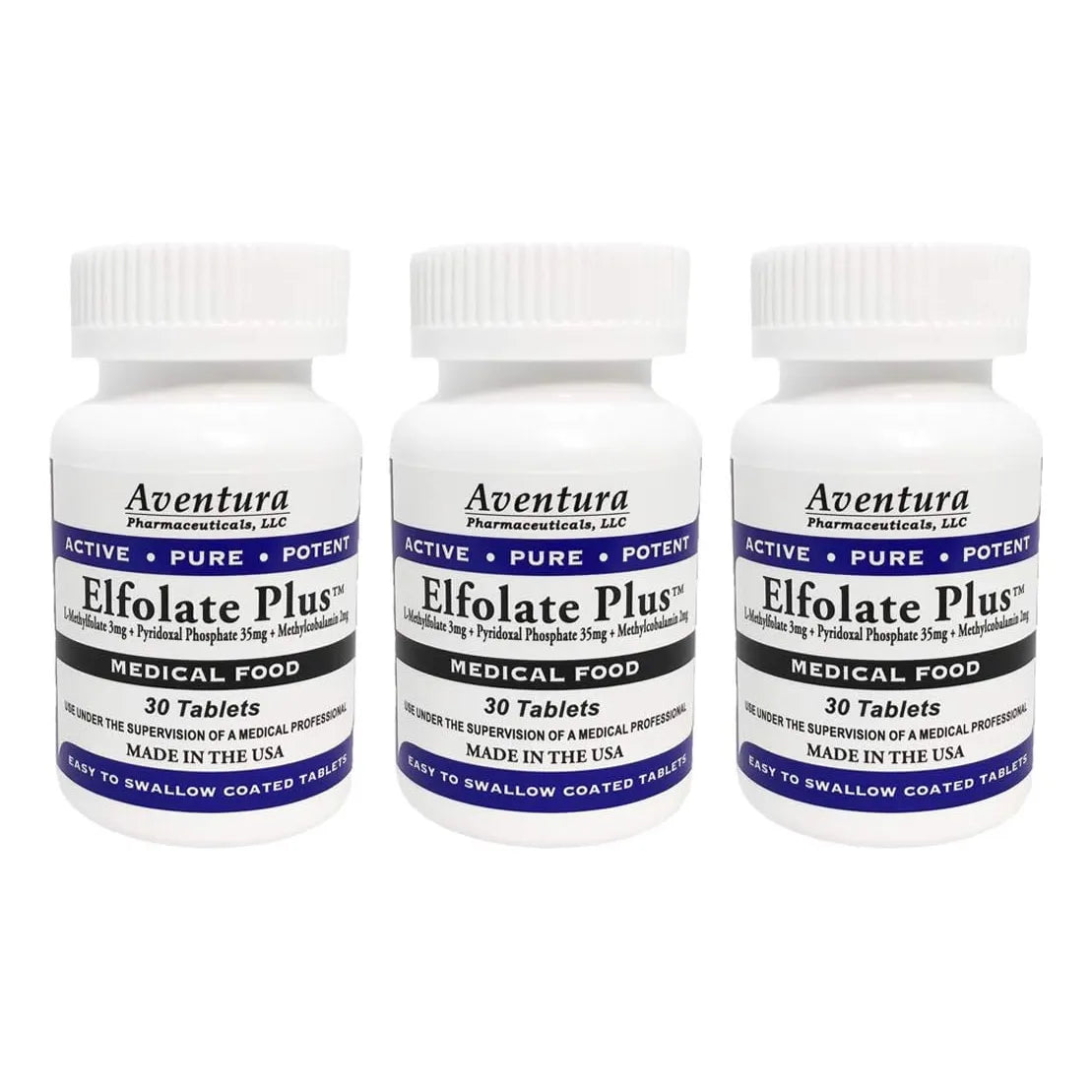 L-Metilfolato 3 Mg 30 Tabletas Pura Potente Activa Suplemento Médico