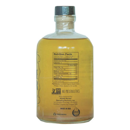 Vinagre De Sidra De Manzana Orgánico Con La Madre Botella 14 Oz
