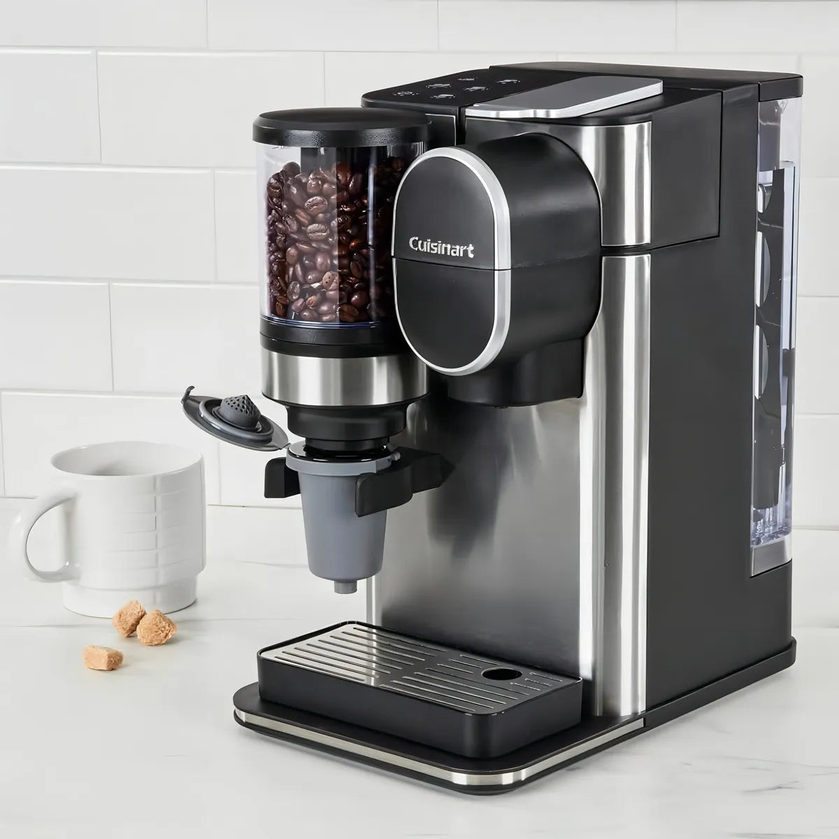 Cafetera Cuisinart Una Sola Porcion Con Molinillo Cafe Fresco Instantaneo