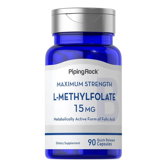 L Metilfolato 15 Mg 90 Capsulas Suplemento Activo De Acido Folico Sin Omg Sin Gluten