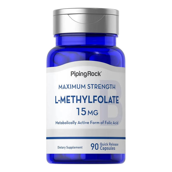 L Metilfolato 15 Mg 90 Capsulas Suplemento Activo De Acido Folico Sin Omg Sin Gluten
