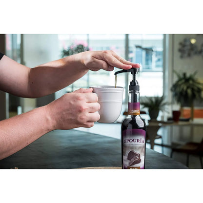 Sirope Sabor A Café Moca Upouria 2 Botellas 25.4 Fl Oz Con Bomba Dosificadora Vegano Sin Gluten