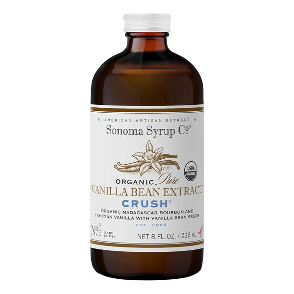 Extracto Puro De Vainilla Orgánica Crush 240 Ml Sabor Intenso Y Natural