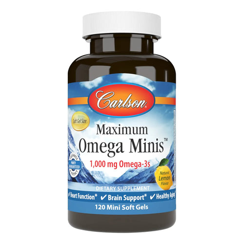 Omega Minis 1000 Mg Omega 3 Soporte Cardiaco Y Cerebral 120 Capsulas