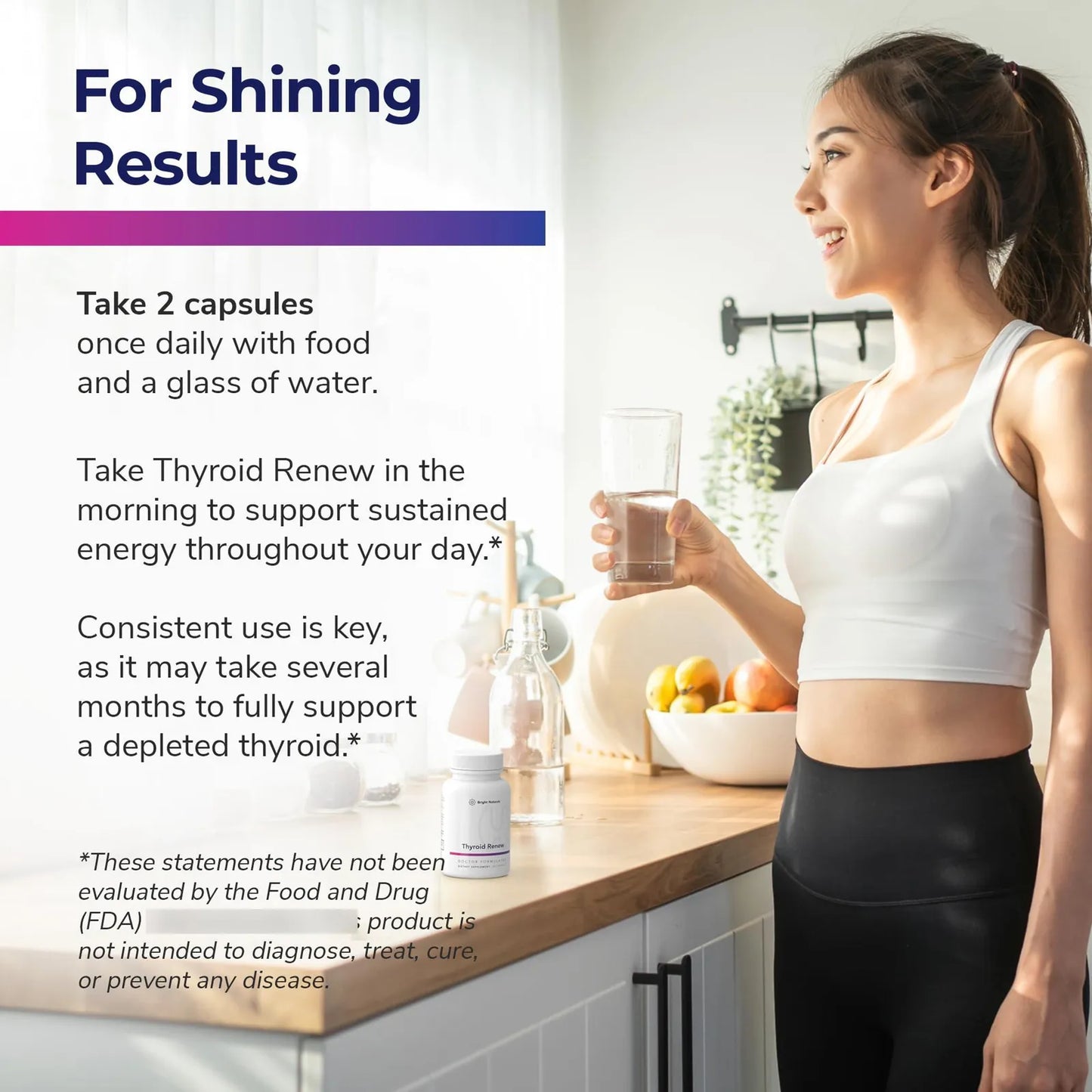 Thyroid Renew Suplemento Tiroideo Para Mujer Energía Y Concentración 60 Cápsulas
