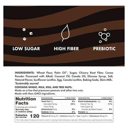 Rip Van Romeos Dark Fudge Sin Azúcar 2 Paquetes 9 Unidades Snack Keto