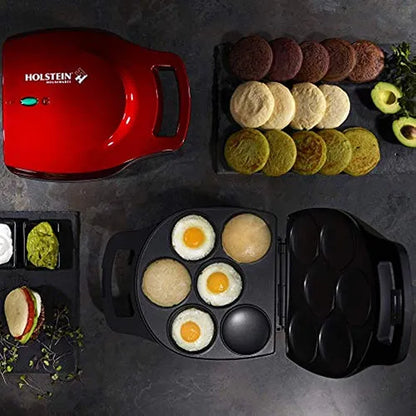 Máquina Para Hacer Arepas Antiadherente Holstein Housewares Cocción Perfecta Fácil Limpieza