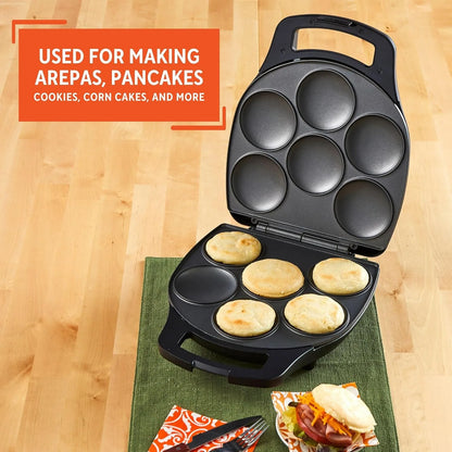 Maquina Electrica Para Arepas 6 Ranuras Antiadherentes Control Temperatura Imusa