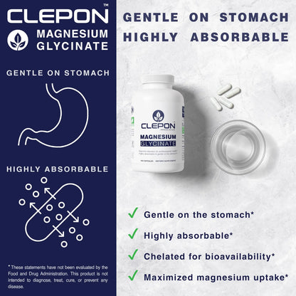 Glicinato De Magnesio Quelado Altamente Absorbente Suplemento Salud Corazón Huesos