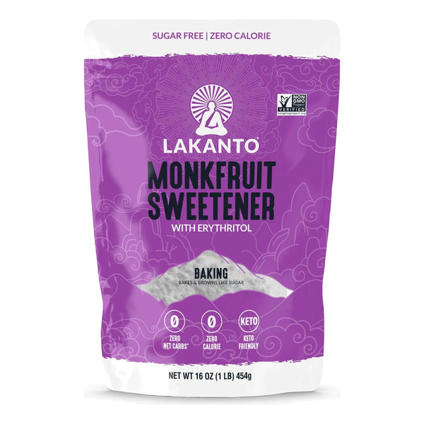 Edulcorante De Fruta Del Monje Lakanto 1 Lb Endulza Sin Azucar Keto Y Natural