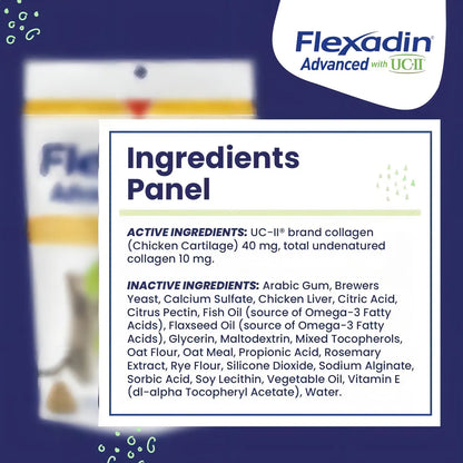 Flexadin Advanced Suplemento Colageno UCII Para Perros Y Gatos Salud Articular Movilidad