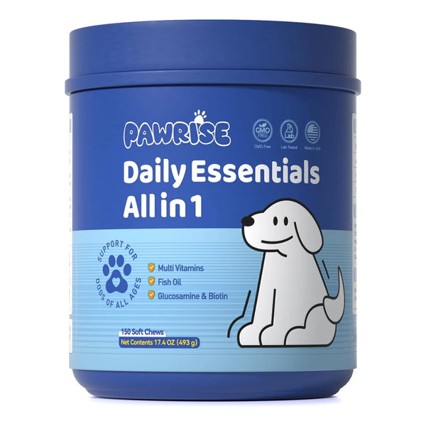 Multivitaminas Para Perros Cadera Articulaciones Piel 150 Masticables Importado Eeuu