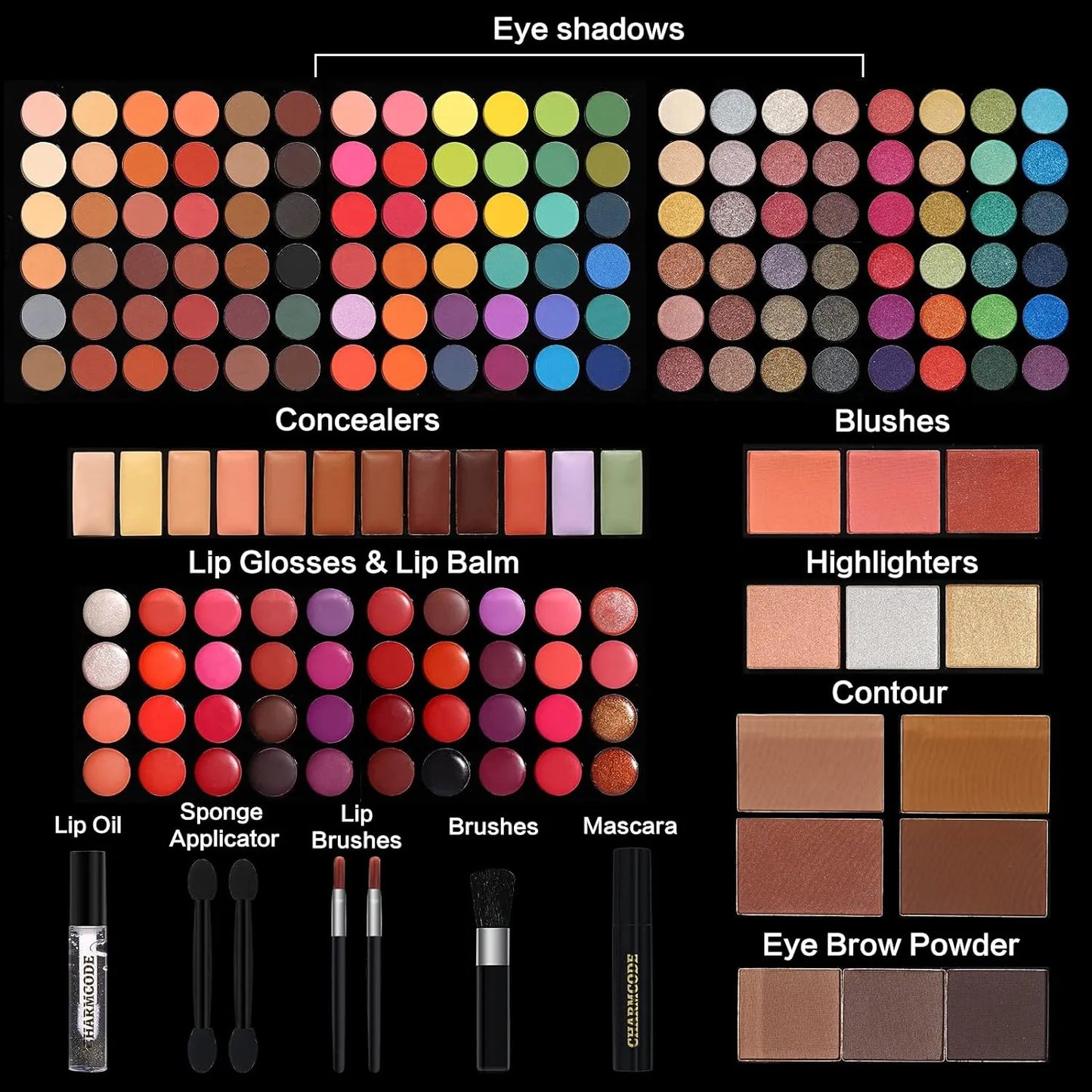 Kit De Maquillaje Profesional 186 Colores Todo En Uno Ideal Para Regalo