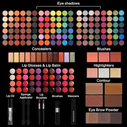 Kit De Maquillaje Profesional 186 Colores Todo En Uno Ideal Para Regalo