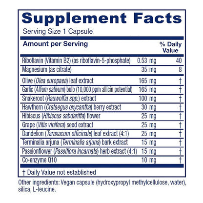Rauwolfia Extra Suplemento Cardiovascular Vegano 90 Capsulas