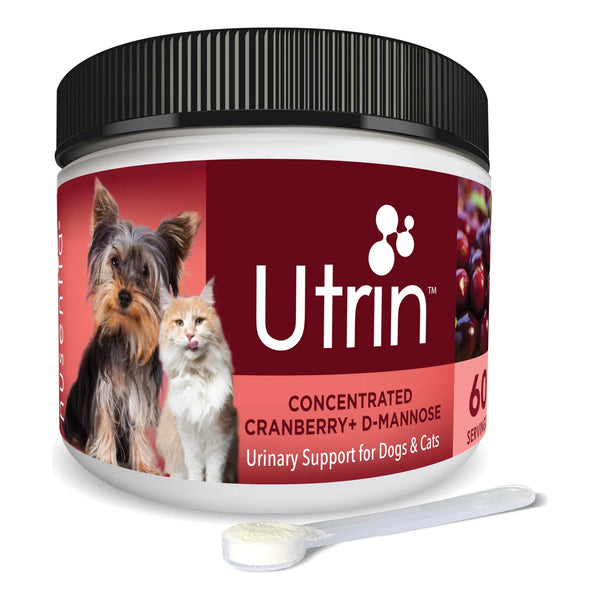 Utrin Soporte Urinario Para Gatos Y Perros Con Arándano Y D Manosa 60 Porciones