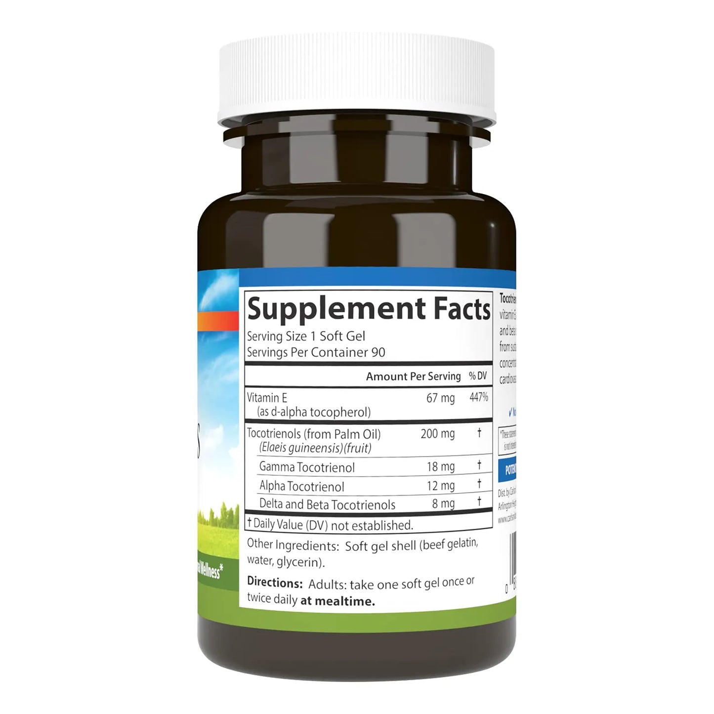 Tocotrienoles 40 Mg Con Vitamina E Gamma Alfa Delta Beta 90 Capsulas Blandas