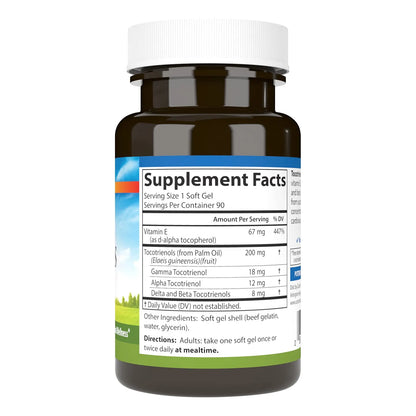 Tocotrienoles 40 Mg Con Vitamina E Gamma Alfa Delta Beta 90 Capsulas Blandas