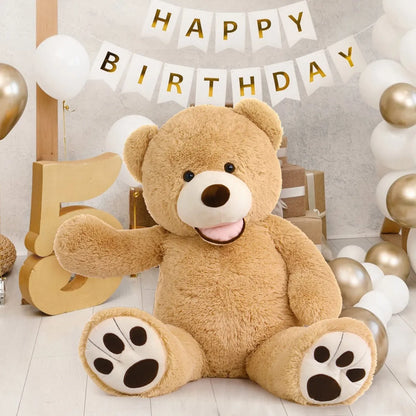 Oso De Peluche Gigante Con Luces Morismos Acompaña Juegos Y Sueños