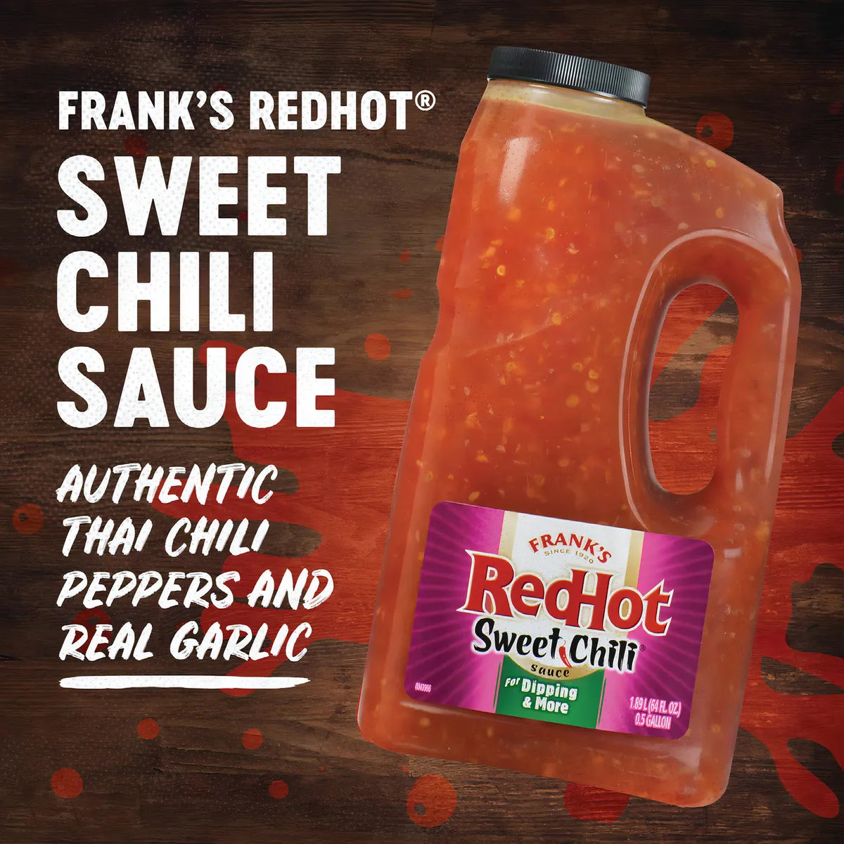 Franks Redhot Salsa De Chile Dulce 05 Galones Sabor Equilibrado Y Versatil