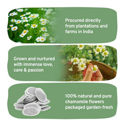 Handpick Té De Manzanilla Bolsas De Té Ecológicas 100 Relajación Natural Y Digestión Saludable