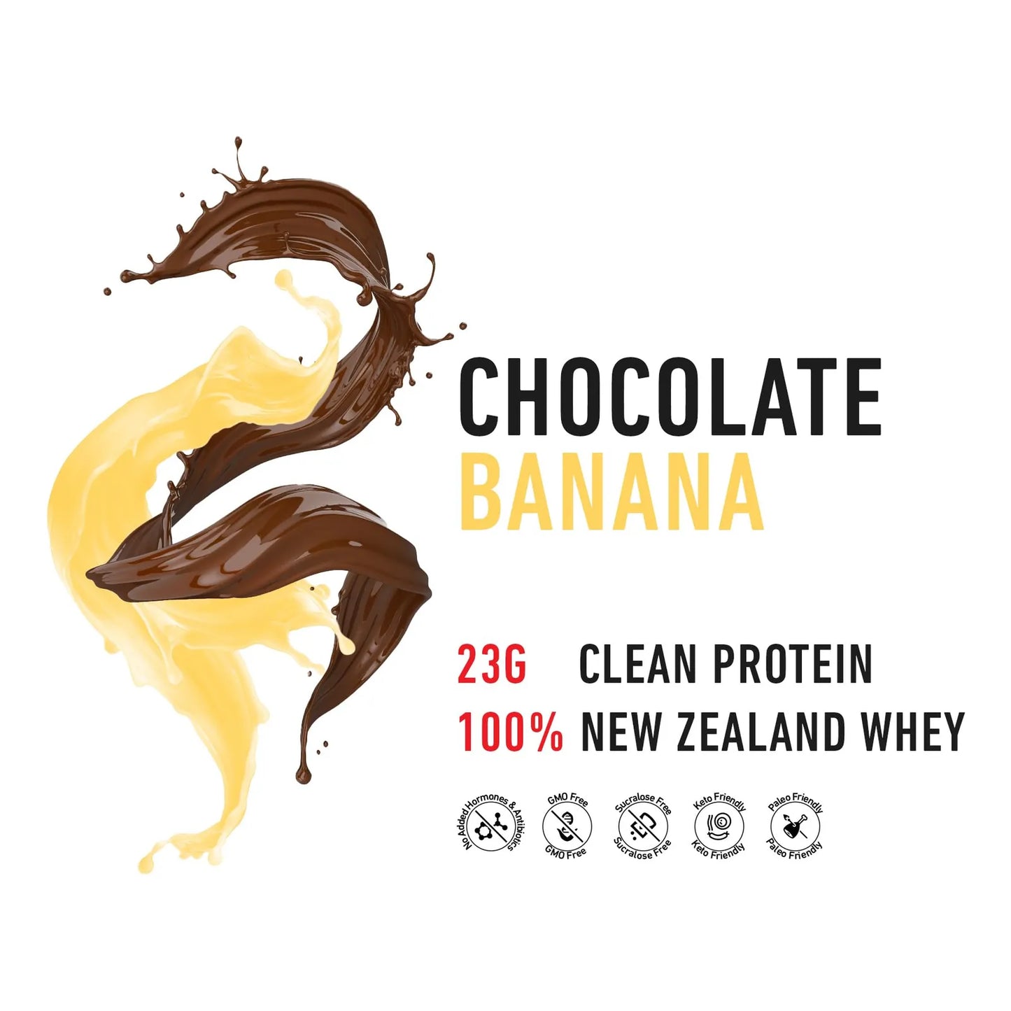 Proteína De Suero De Leche Alimentada Con Pasto Sabor Chocolate Banana