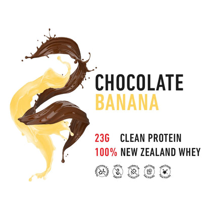 Proteína De Suero De Leche Alimentada Con Pasto Sabor Chocolate Banana