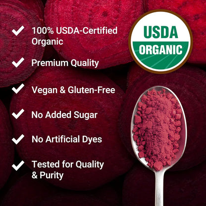 Polvo De Remolacha Orgánica Force Factor Total Beets Superalimento Nutrición Diaria 90 Porciones