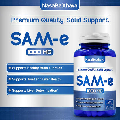 Suplemento SAM E 1000 Mg Apoyo Articulaciones Y Estado De Ánimo 30 Porciones