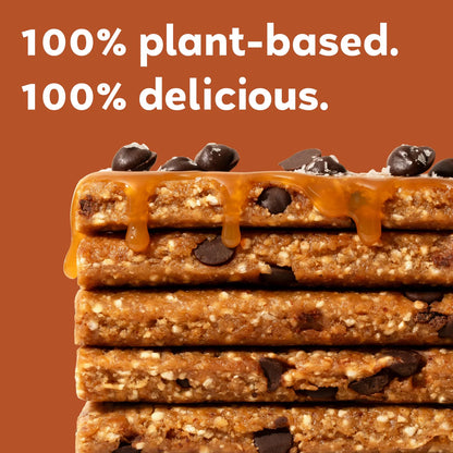 MacroBar Barras De Proteína Vegana Orgánica Caramelo Salado Con Chispas De Chocolate 12 Unidades