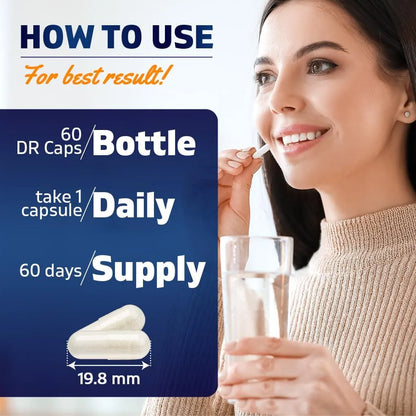 Capsulas Lactobacillus Rhamnosus 5 Mil Millones Apoyo Digestivo E Inmunologico 60 Unidades