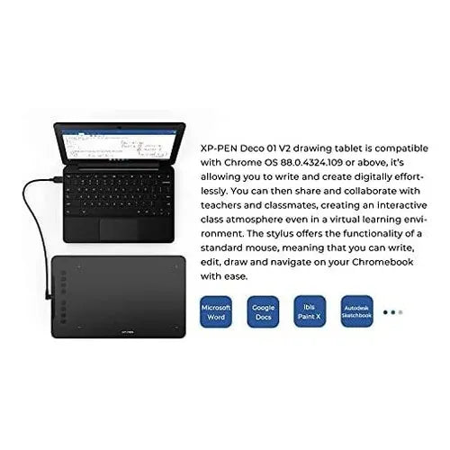 Tableta Grafica XP Pen Deco 01 V2 8192 Niveles De Presion Ideal Para Diseño Y Arte Digital