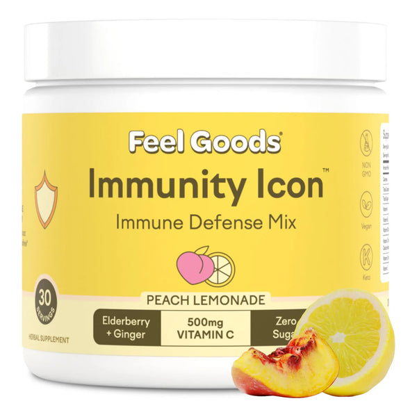 Bebida En Polvo De Melocotón Y Saúco Con Vitaminas C A B D E Zinc Y Ashwagandha