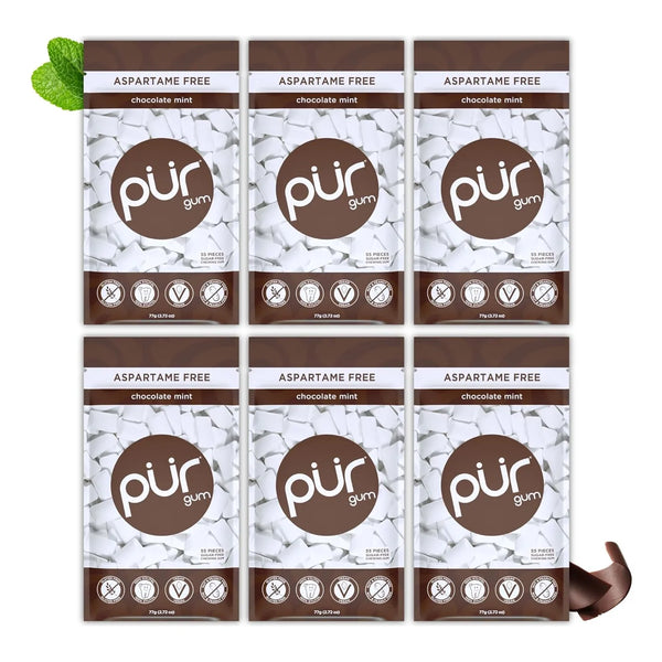 Chicles De Menta Chocolate Veganos 100 Xilitol 55 Unidades Sin Azucar Ni Aspartamo