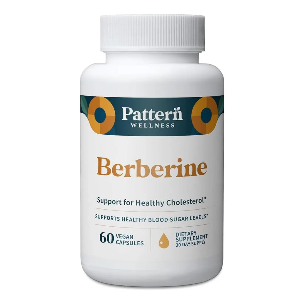 Suplemento De Berberina Con Canela De Ceilán Orgánico Antioxidante Y Metabólico Pattern Wellness 60 Cápsulas Veganas