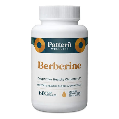 Suplemento De Berberina Con Canela De Ceilán Orgánico Antioxidante Y Metabólico Pattern Wellness 60 Cápsulas Veganas