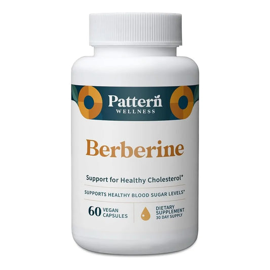 Suplemento De Berberina Con Canela De Ceilán Orgánico Antioxidante Y Metabólico Pattern Wellness 60 Cápsulas Veganas