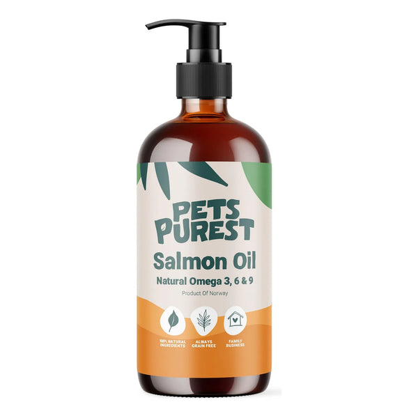 Aceite Natural De Salmón Para Mascotas 32 Onzas 100% Puro Om